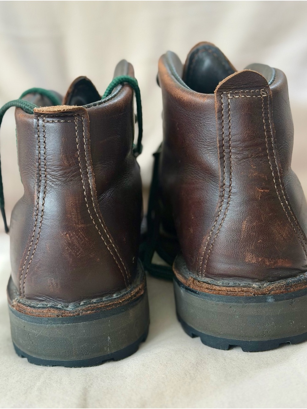 Vintage Danner Mountain Light II Brown Leather Hiking Boots 30800 GORE-TEX W8 M - Picture 4 of 10